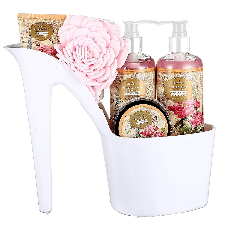 Spa bath gift set - relaxation spa gift basket for wife