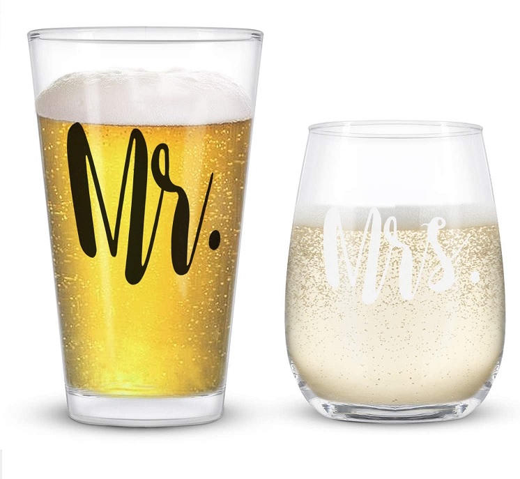 beer & wine glass set
