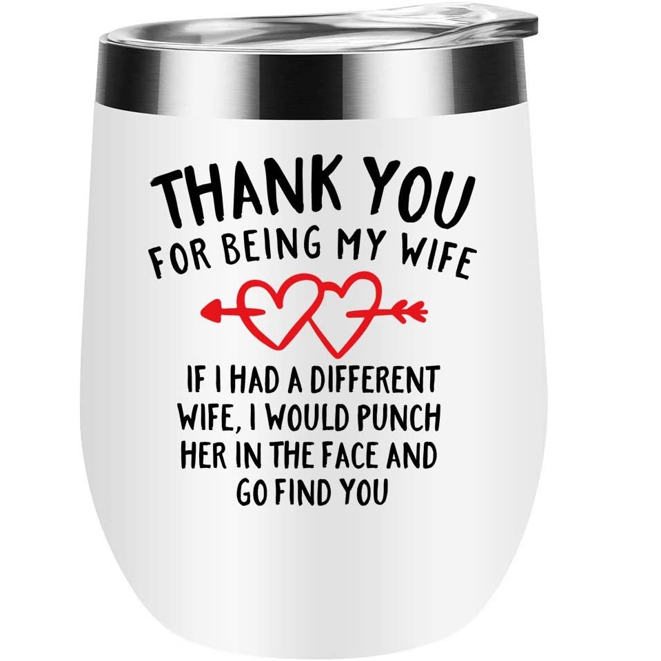 thank you wife tumbler - Funny gift idea for wife