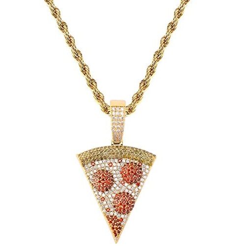 pizza pendant necklace