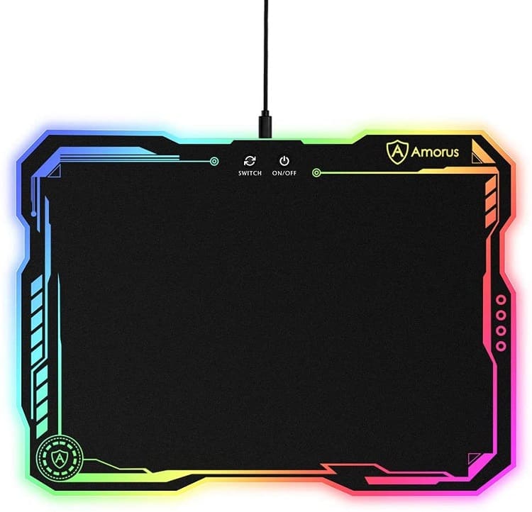 LED mouse pad