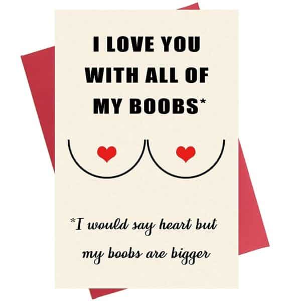My boobs card