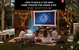 HAPPRUN Native 1080P Bluetooth Mini Projector,